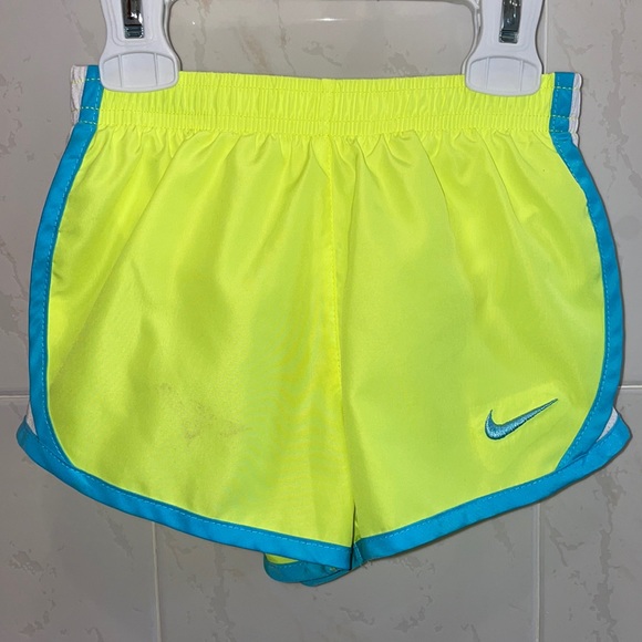 Nike Other - Nike Little Girls Dri-FIT Tempo Shorts Yellow/Blue